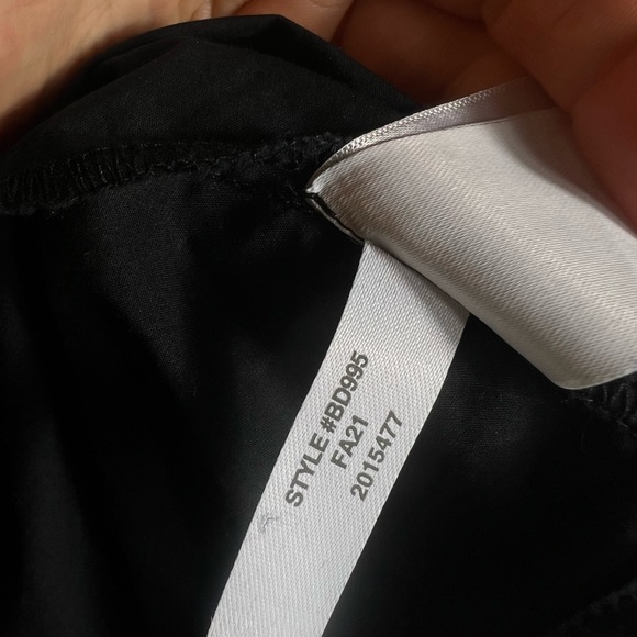 J CREW Smocked Puff Sleeve Black Cotton Poplin Midi Dress Womens Small - Picture 10 of 10